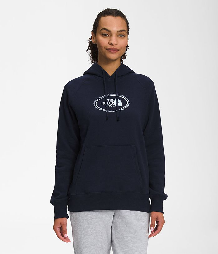 The North Face Hoodie Novelty Graphic Navy - Womens - Thailand JAKRD-7486